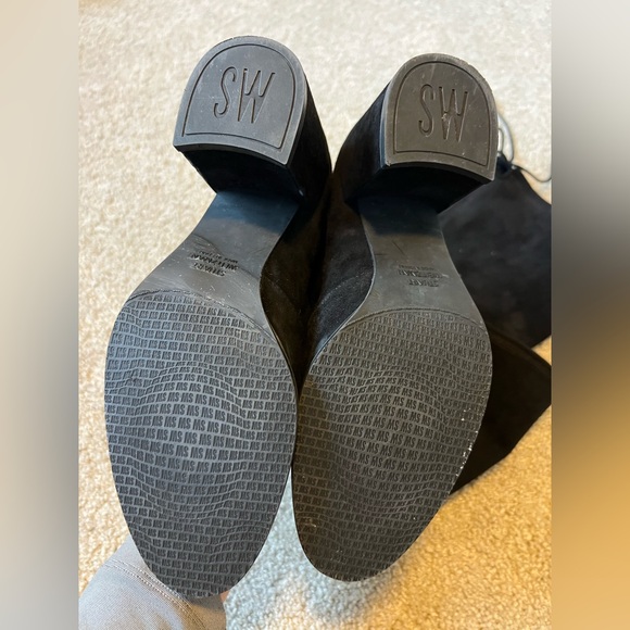 Stuart Weitzman Black Tieland Boot Size 8 - Picture 5 of 8